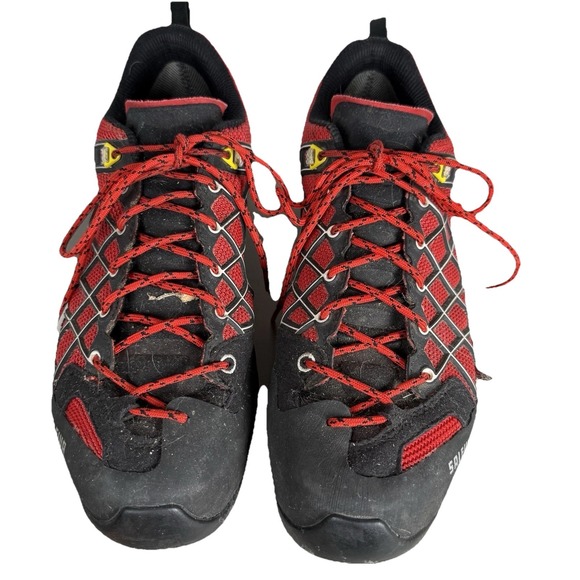 Salewa‎ Gortex Work Shoes Mens 11 Red Black *Small tear on left outer side - Picture 2 of 12